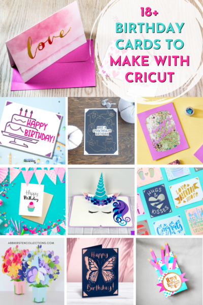 18 Cricut Birthday Card Ideas. Get inspired with this list of handmade birthday cards you can make with your Cricut! Free card SVG files included!