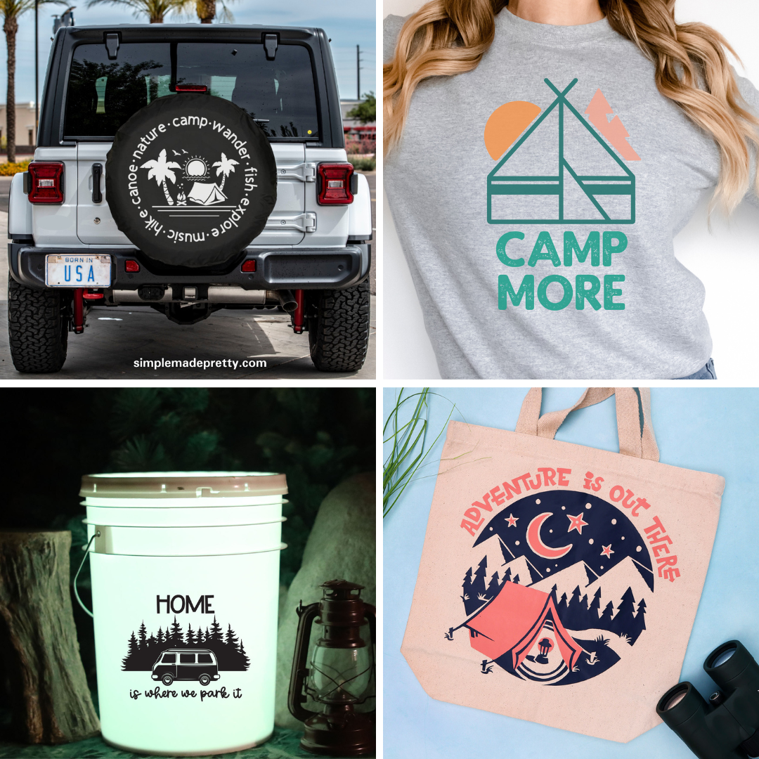 Free Camping SVG: Welcome to Our Campsite Camping Bucket » The Denver  Housewife