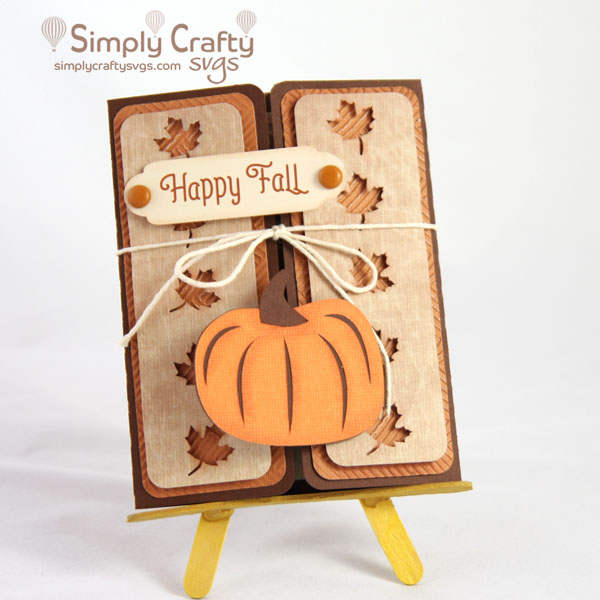 Pumpkin gate greeting card