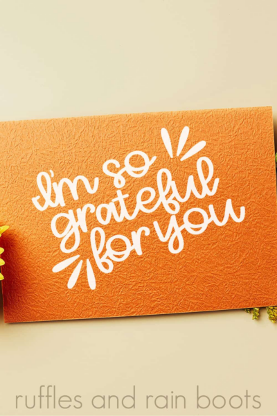 Grateful for you thanksgiving card. 