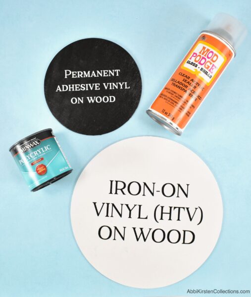 How to use HTV on painted wood and seal wood signs. 