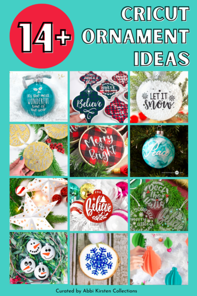 Use your Cricut to create Christmas ornaments that your family and friends will cherish for years to come. Get inspired with these Cricut ornament ideas!