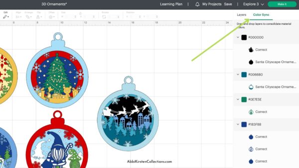 How to use color sync in Cricut Design Space. 