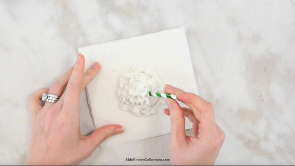 How to make faux whipped cream. 