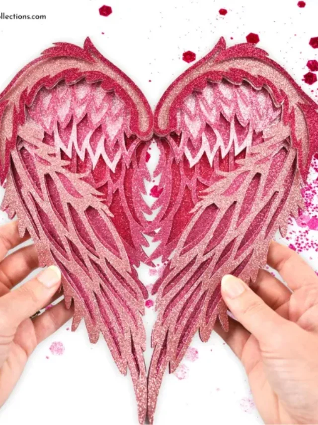 3D Angel Wings Craft with SVG File Story