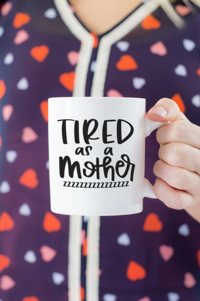 DIY Funny Coffee Mugs + Free SVG Cut Files - Happiness is Homemade