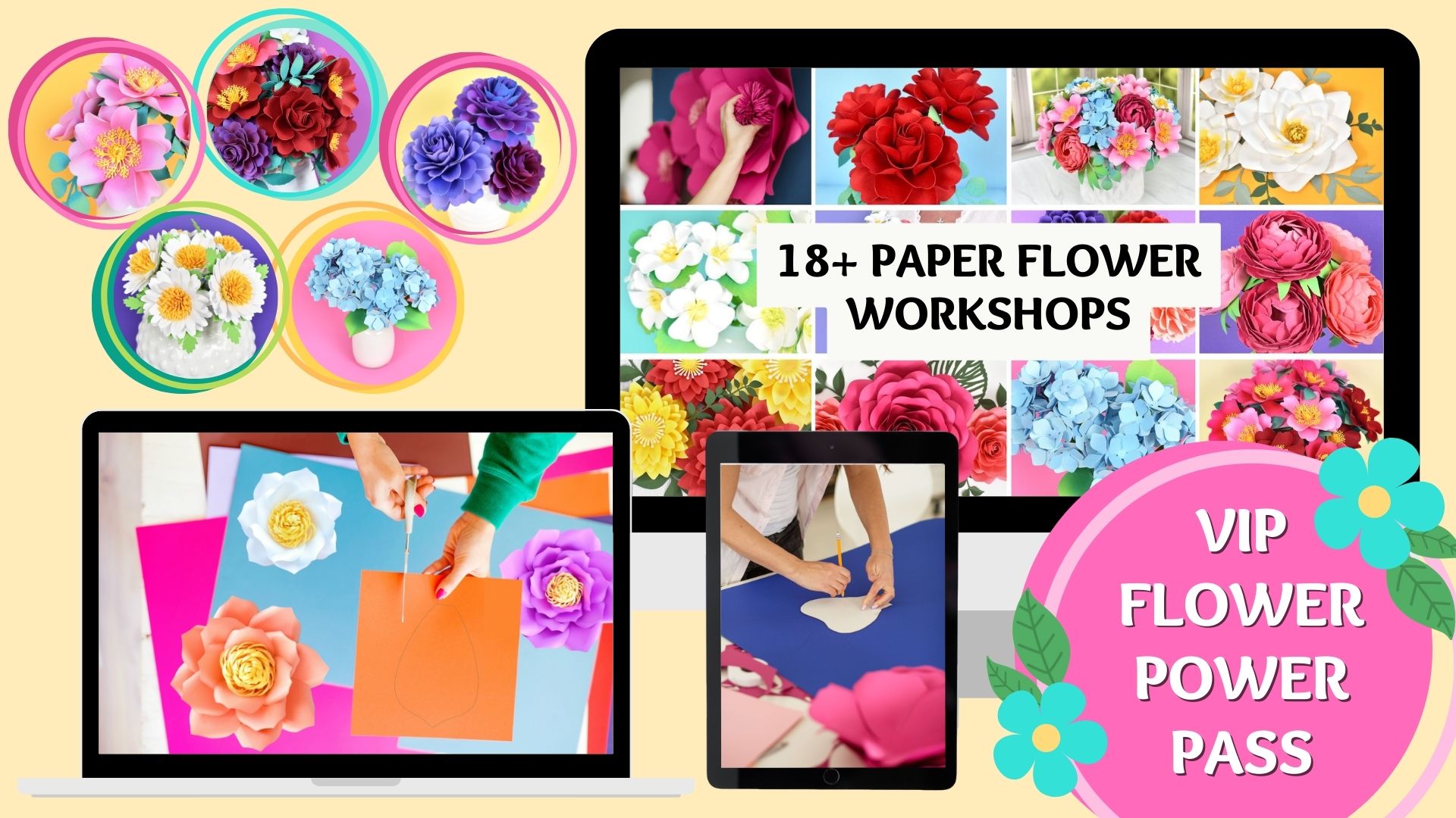 Paper Flowerfest VIP Flower Power Pass FLOWER POWER VIP PASS