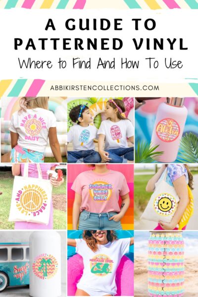 Cricut shop patterned vinyl