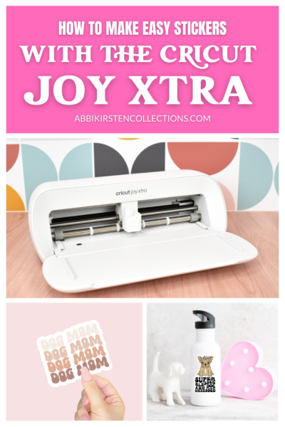 How to make easy stickers with the Cricut Joy Xtra machine. 