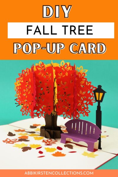 How to make a DIY Fall tree pop up card with Cricut