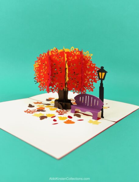 DIY Fall tree pop up card with Cricut. 