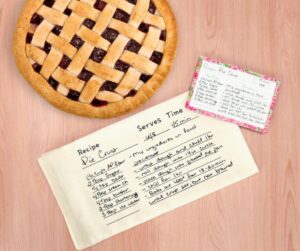 Recipe to SVG on a tea towel