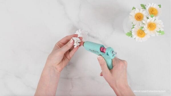 gluing petal layers together