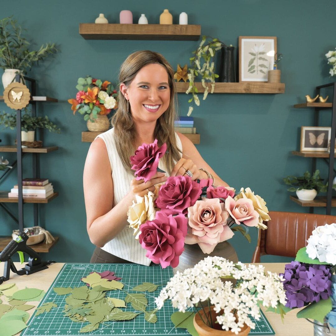 Abbi and roses
